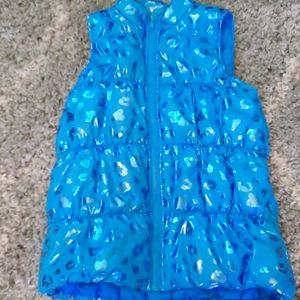 Blue vest with design